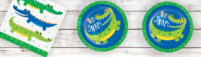 Alligator | Crocodile Party Supplies and Party Decorations plus party Ideas